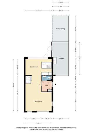 Plattegrond - Hermanstraat 26, 6433 DE Hoensbroek - Hermanstraat 26 Hoensbroek - Begane grond 2D.jpg